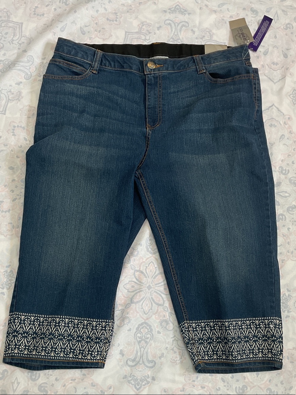 Catherine’s denim capris. Women’s plus